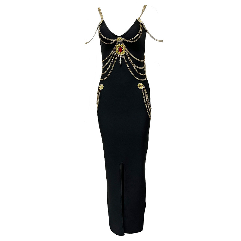 Elegant Women's Bandage Evening Dress For Formal Prom Occasions_voghion.com