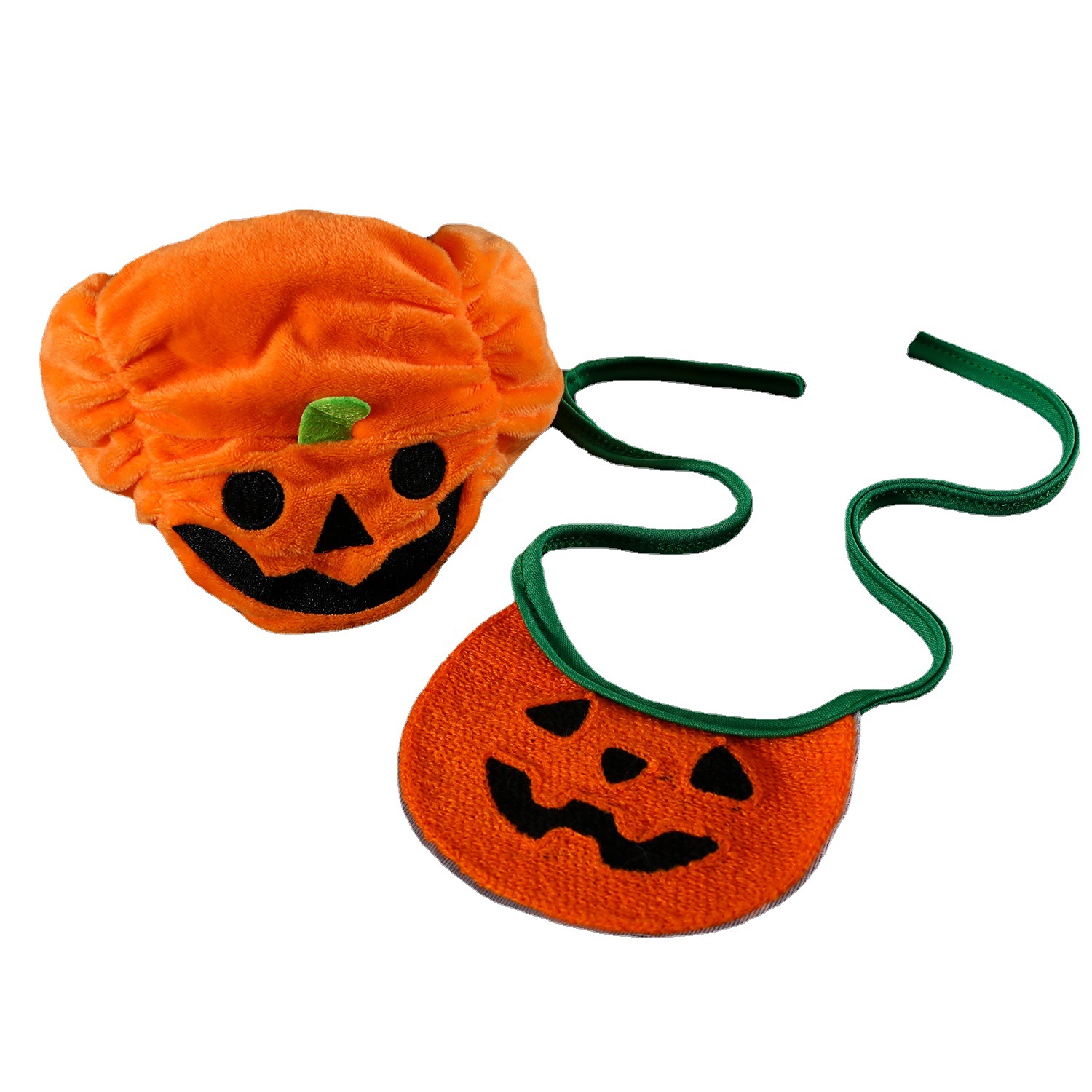 Mascota gato perro de Halloween calabaza sombrero fantasma del babero traje dibujos animados felpa tocados fotografía
