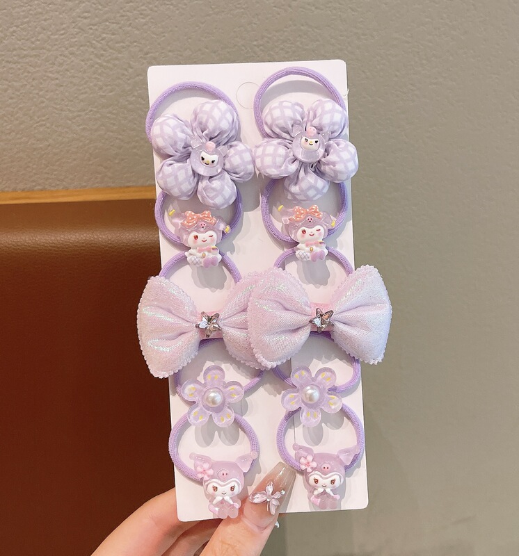 髪を傷つけない赤ちゃんの漫画のゴムバンド、超キュートでかわいいヘッドバンド、子供用の髪を結ぶゴムバンド、韓国風の女の子のヘアアクセサリー|undefined