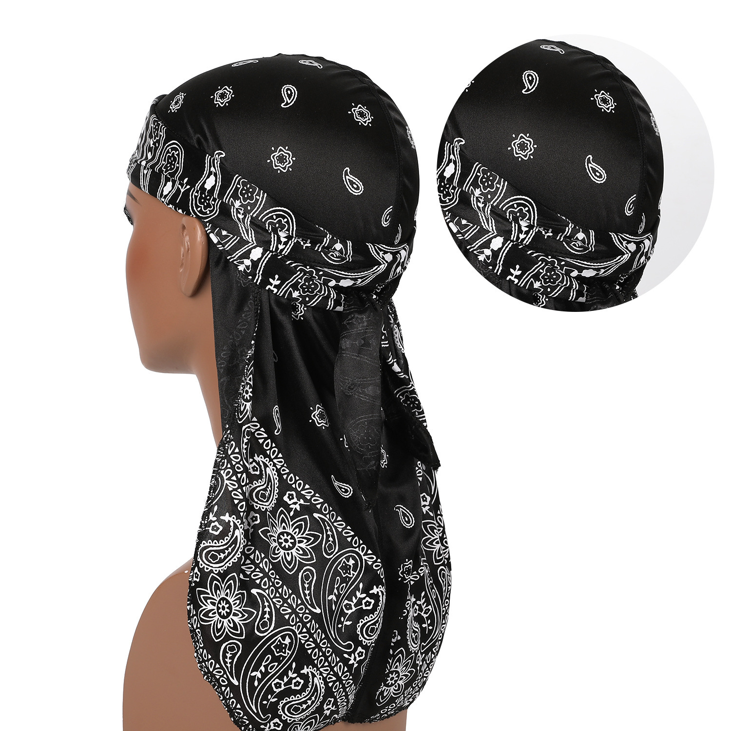 DURAG new imitation silk turban hat hip-...