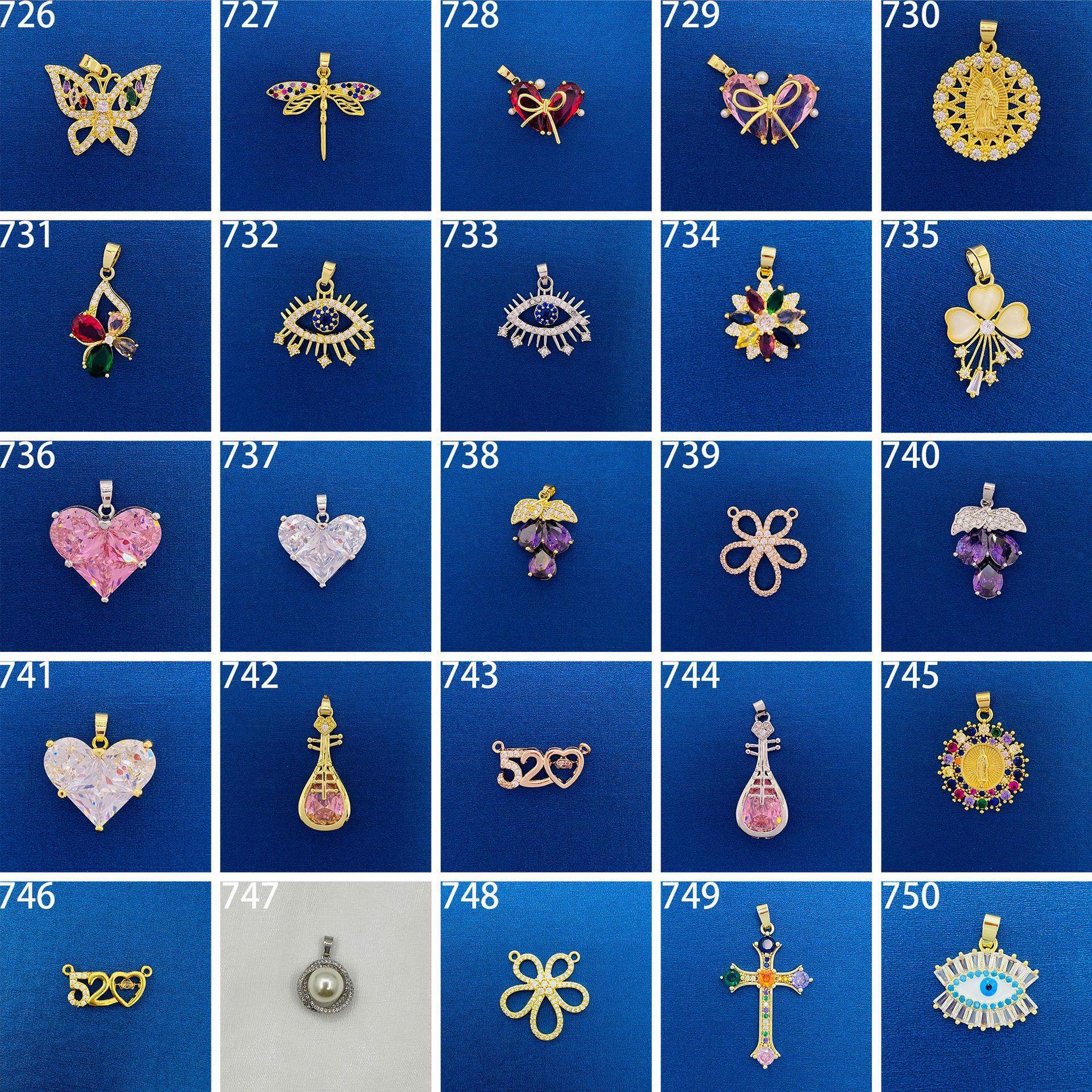 2022 nuevo 100 accesorios colgantes al por mayor casual a juego DIY joyería en línea popular TikTok sin cadena