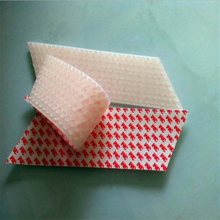 3/M硅胶防滑防震防撞单面胶黑色乳白色透明灰色自粘背胶带胶硅胶