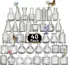 Transparent set, 40 pieces