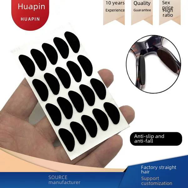 Self-Adhesive Glasses Nose Pads, Ultra-Thin Anti-Slip Nose Pads, Anti-Pressure Silicone Nose Pads for Glasses Accessories