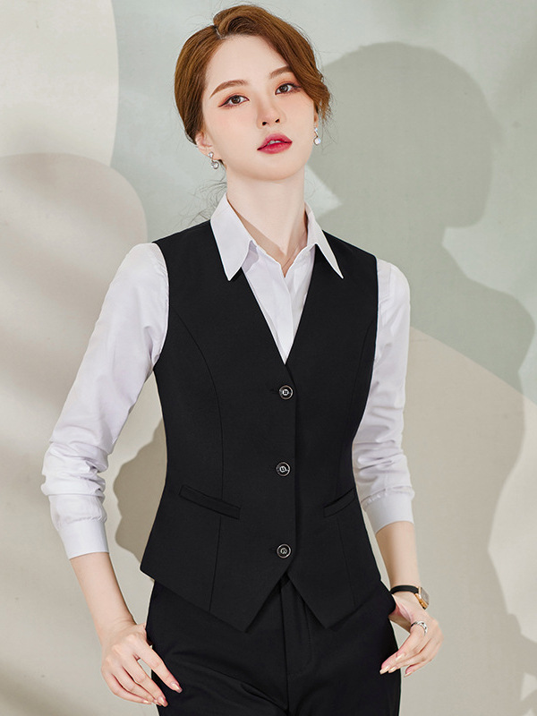 女性用黒スーツ、春秋プロフェッショナルフォーマルスーツ、高級公務員職場面接作業服|undefined