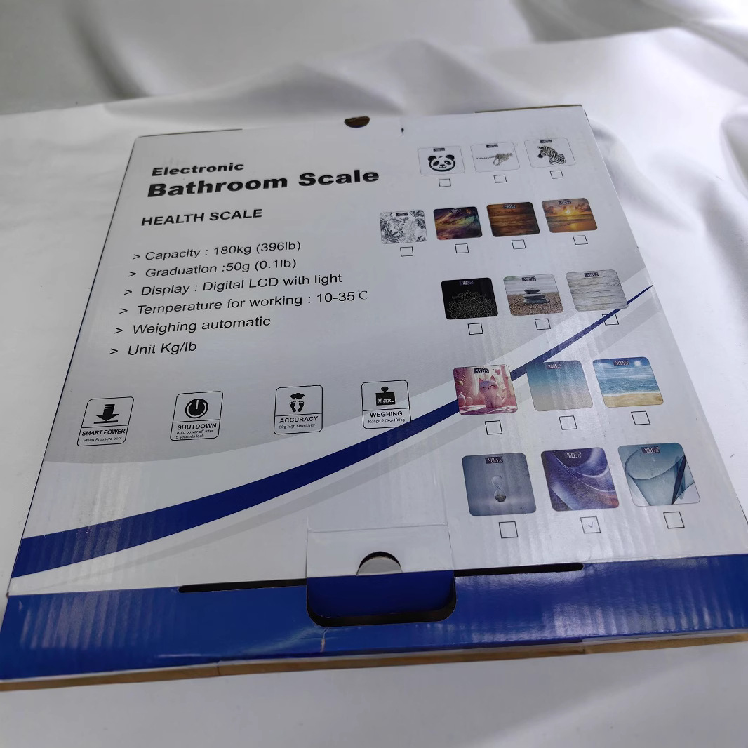 2024 escala de papel de color 180kg escala electrónica escala de salud escala de peso de exportación de escala de vidrio