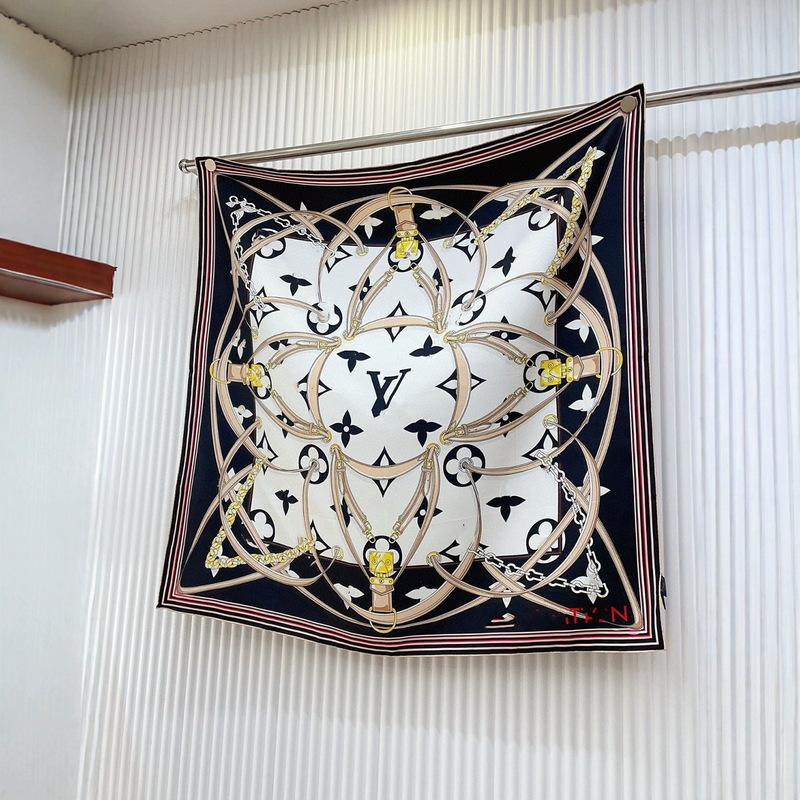 90×90cmの大きな正方形のシルクスカーフ、女性用日焼け止めビーチスカーフ、シルク風多用途卸売、有名ブランドショール、春秋薄手、夏用|undefined