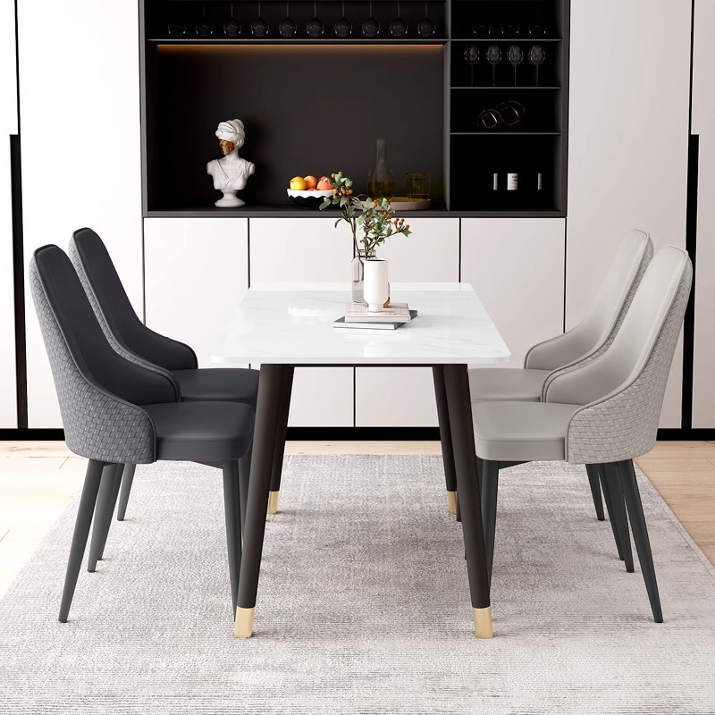 silla de comedor simple moderna sala de estar mesa de comedor silla taburete de hotel respaldo grueso silla de seda