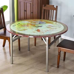 304 Extra Thick Stainless Steel Round Table Foldableable Home Dining Table Dining Round Table Conjoined Foldableing Round Table Free of Installation