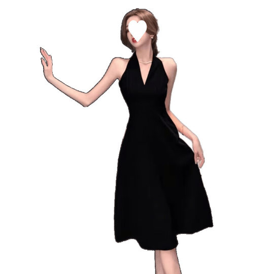 Summer Sleeveless Dress, Noble Temperament, Fashionable, Casual, Loose, Slimming, Belly-Covering, Age-Reducing, Waist-Cinching, Long Skirt