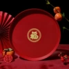 Tray round-Fu character 1 piece 202g