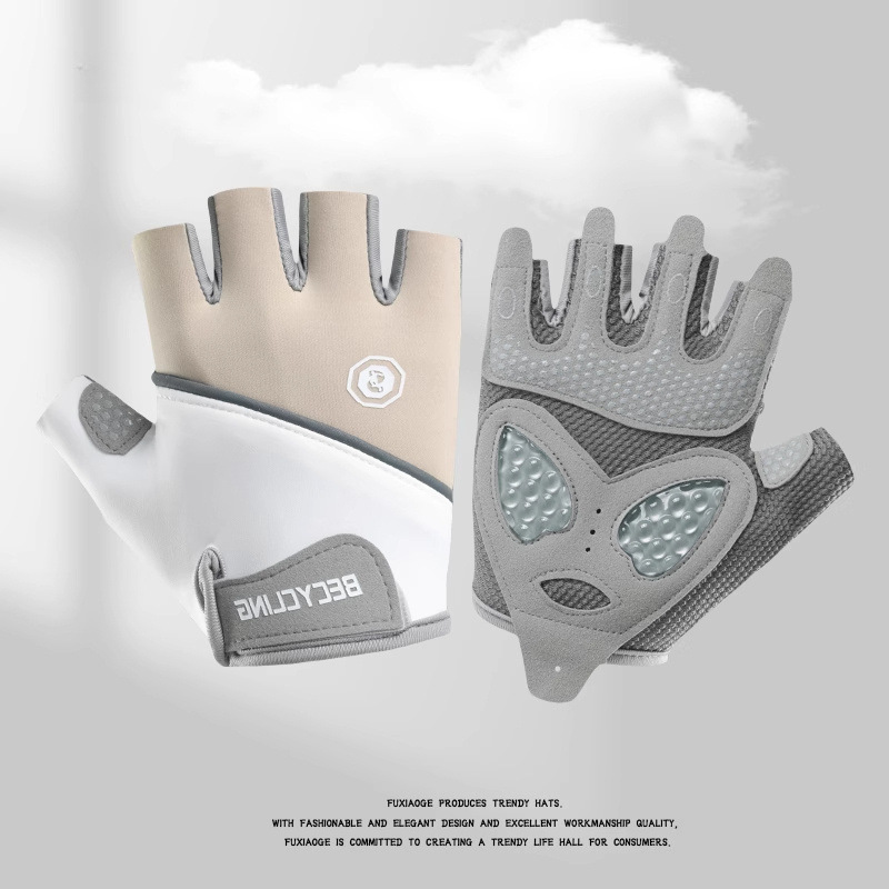 Nuevos guantes de fitness para mujer, guantes deportivos de medio dedo, silicona líquida, antideslizante, guantes de ciclismo resistentes al desgaste al por mayor