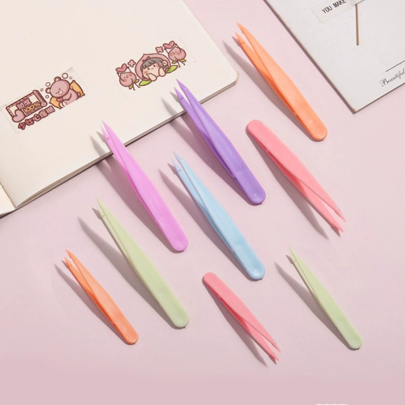 Оптовые инструменты для маникюра ручной работы, DIY, разноцветные пластиковые зажимы, маникюрные пинцеты Guka в форме макарон