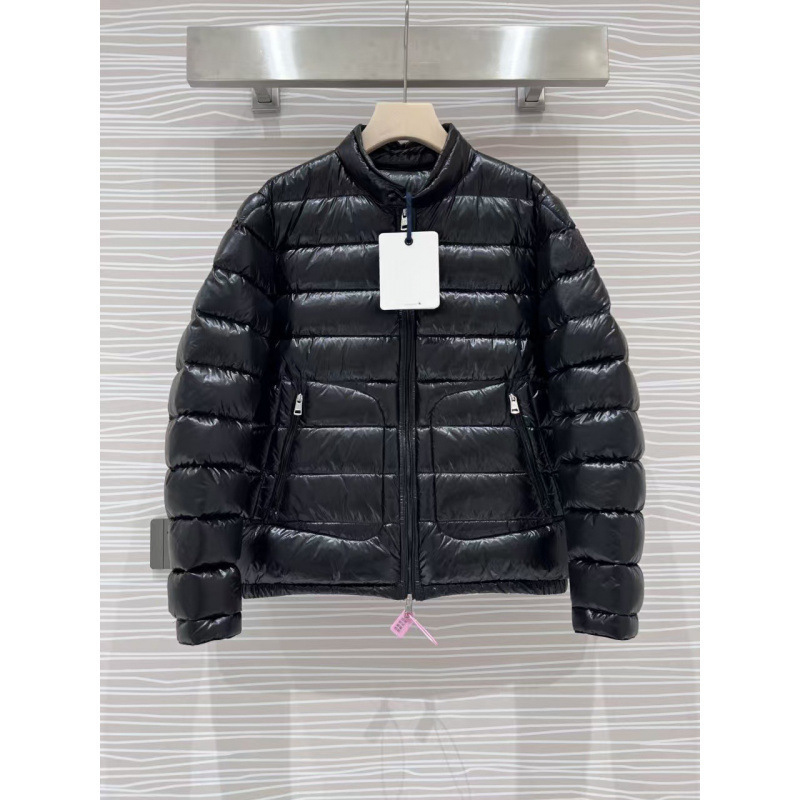 Moncler down Jacket Moncler High-End Version Acorus Men's Large Pocket Thin Stand Collar Winter Coat White Goose down