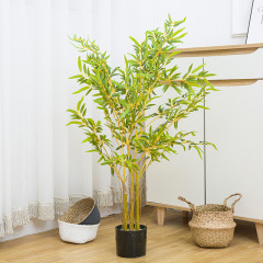 仿真竹子植物盆栽新中式大型景觀毛竹假樹裝飾室內落地假竹子盆景