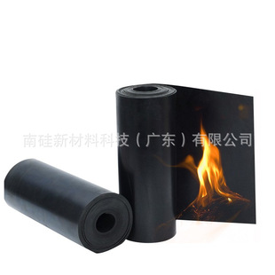 Factory Direct Sales Black Roll Silicone Rubber Plate 2mm Thick High Temperature Resistant Silicone Gasket Flame Retardant Sealing Silicone Plate