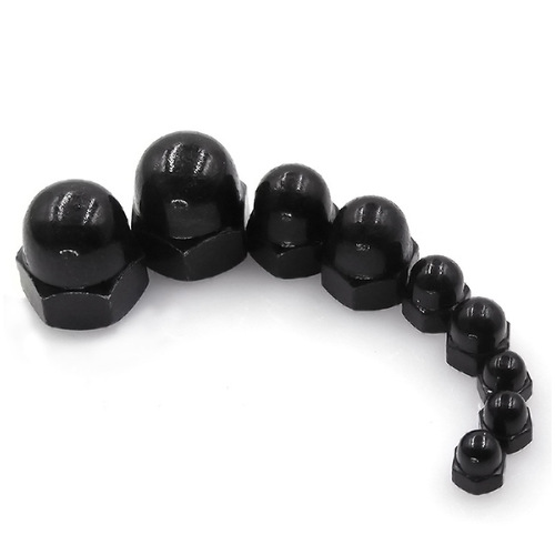 Cap type nut nut plated with black zinc one piece architectural decorative nut semicircle M3 M4 M5 M6 M8 M10M12