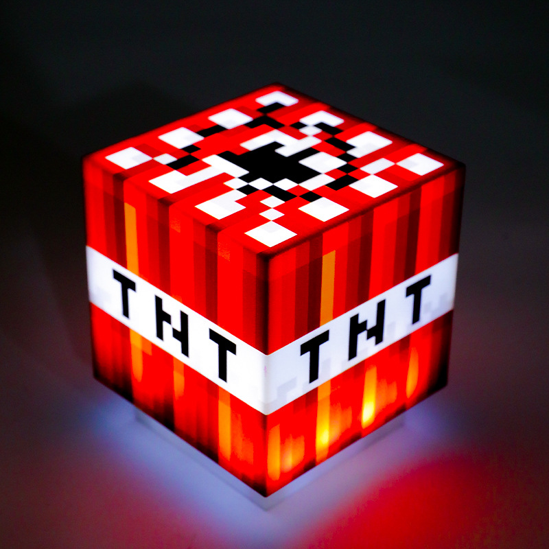 My World Game Periférico Regalo de cumpleaños Año Nuevo Hombre Caja de regalo MC Torch Antorcha Luz nocturna creativa Luz ambiental