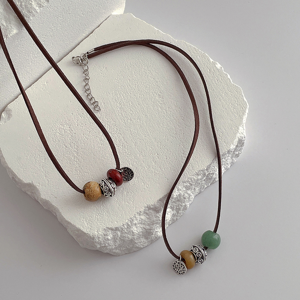 1 Piece Retro Geometric Artificial Crystal Handmade Womenu0027S Necklace