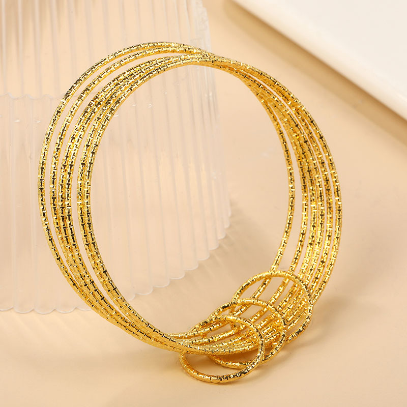 Simple Style Geometric Alloy Plating Womenu0027S Bangle