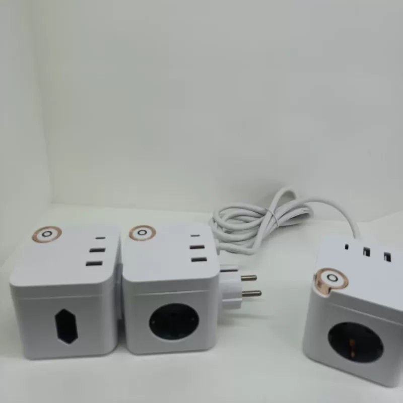 Корейская розетка с USB, сертифицированная KC, с выключателем и кабелем питания, простая и стильная, EU ROHS