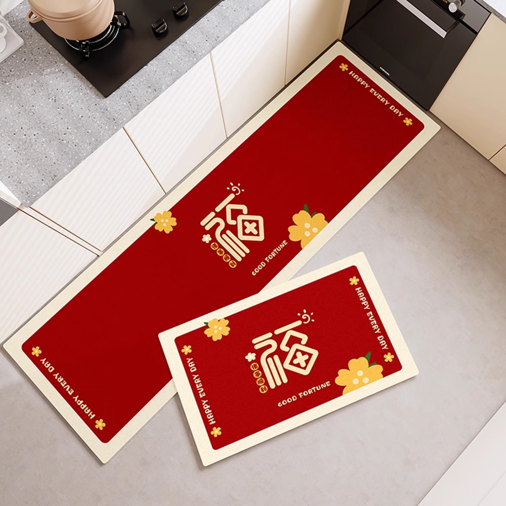 Xiaoqiu se mueve cocina absorción de agua almohadilla antideslizante, alfombra de barro de diatomeas, nueva casa en la ceremonia de decoración de suministros