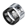 Ring stainless steel hip-hop style for beloved, 2022, Birthday gift