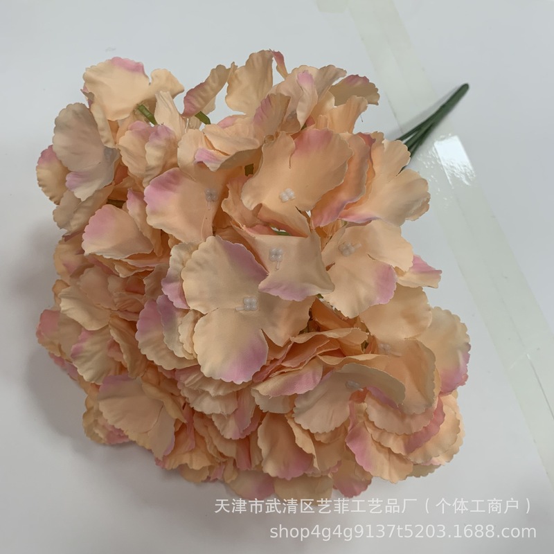 仿真花束5头无叶绣球婚庆假花路引装饰外贸跨境仿真绣球假花家居|undefined