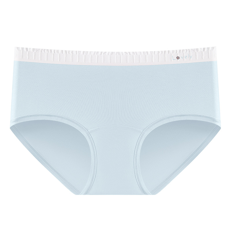 Bragas de entrepierna alargada para mujer, algodón puro, antibacteriano de grado 10A, borde de la bolsa de color, cómodo, sin costuras, anti-pellizco, calzoncillos para mujer