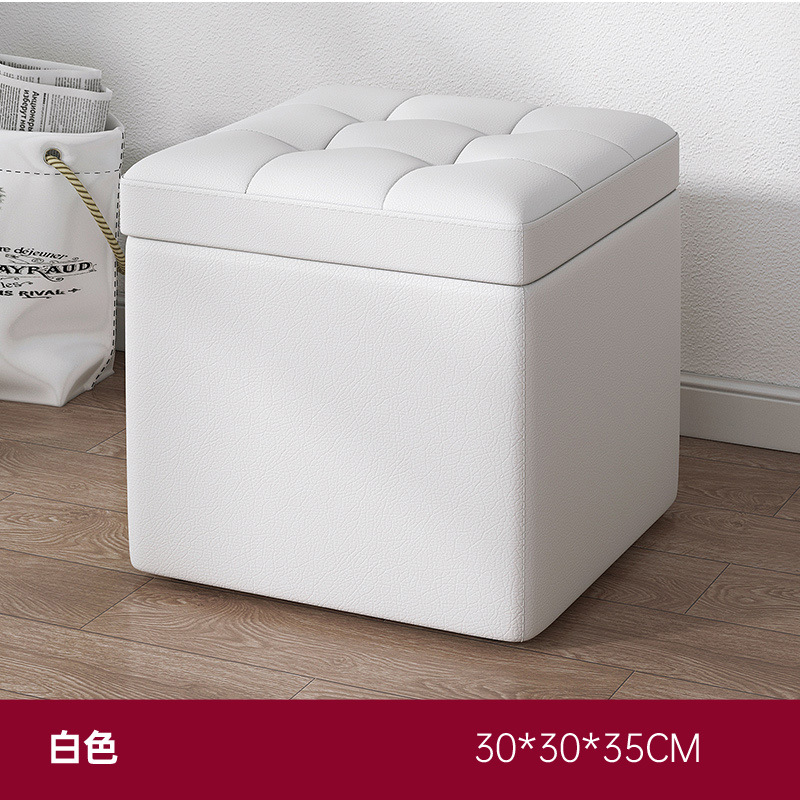❧ ❦ ♡ 【업그레이드 버전】 가죽 화이트 30*30*35cm ❧ ❦ ♡ 네