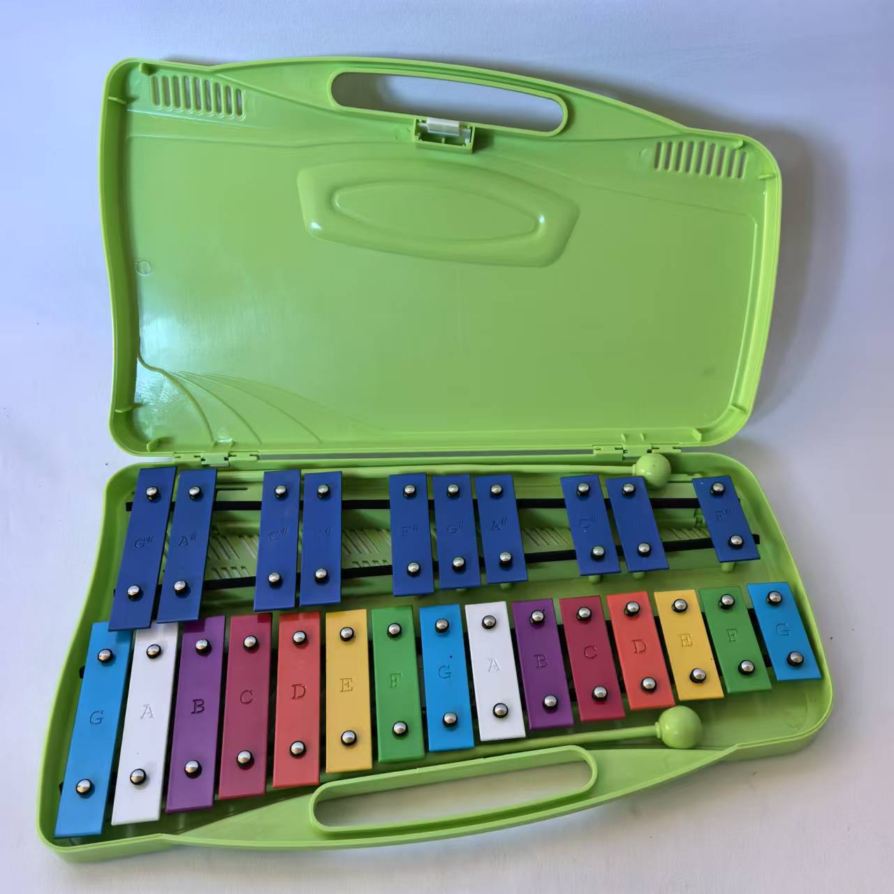 Orff Instrumentos musicales, ayudas para la educación preescolar, instrumentos de percusión, percusión, piano de veinticinco tonos, piano de 25 tonos, piano de placa de aluminio de 25 tonos
