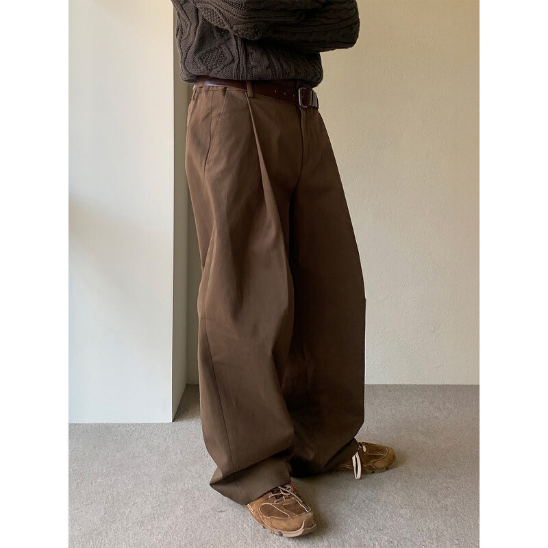 Japanese Retro Workwear Casual Pants for Men 2025 New Style Ins Boyfriend Style Loose Wide-Leg Pants Versatile Long Pants Japanese Retro Workwear Casual Pants for Men 2025 New Style Ins Boyfriend Style Loose Wide-Leg Pants Versatile Long Pants