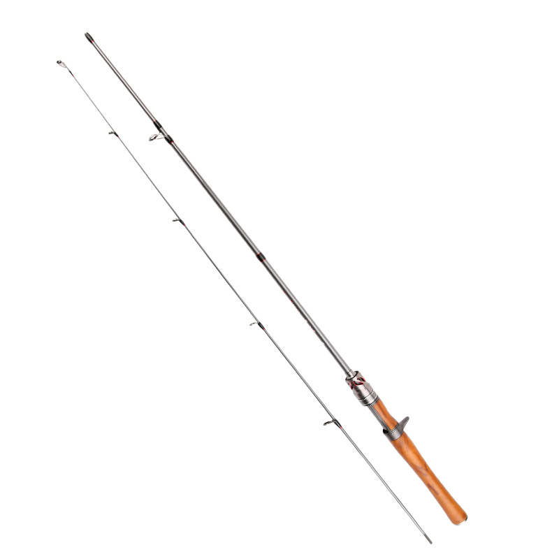 Nueva varilla de boca de caballo de carbono UL ajustable Luya Rod 1,5-1,98 M micro sólido enchufe varilla pesca caña de pescar artes de pesca