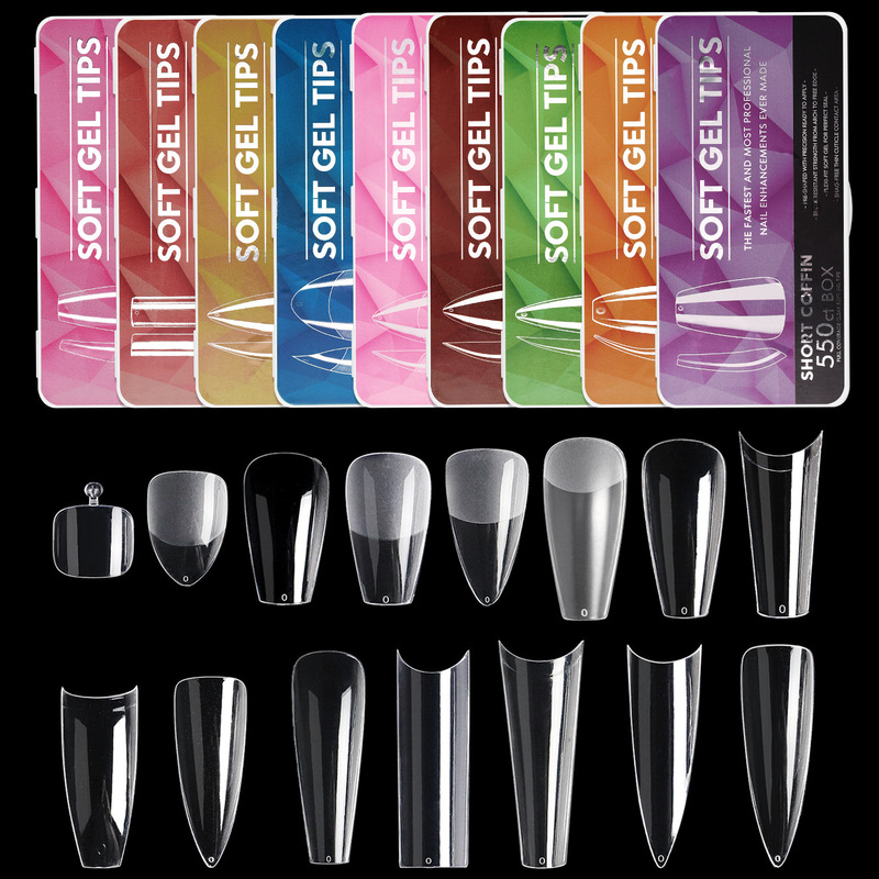 New Style Porcelain White Box Nail Tips, Seamless Matte Finish, No Filing Required, Professional Nail Salon Use, Factory Wholesale