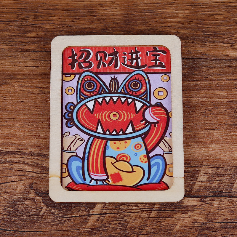 云南大理瓦猫冰箱贴民族风手工文创礼品特色木质旅游纪念品批发|undefined