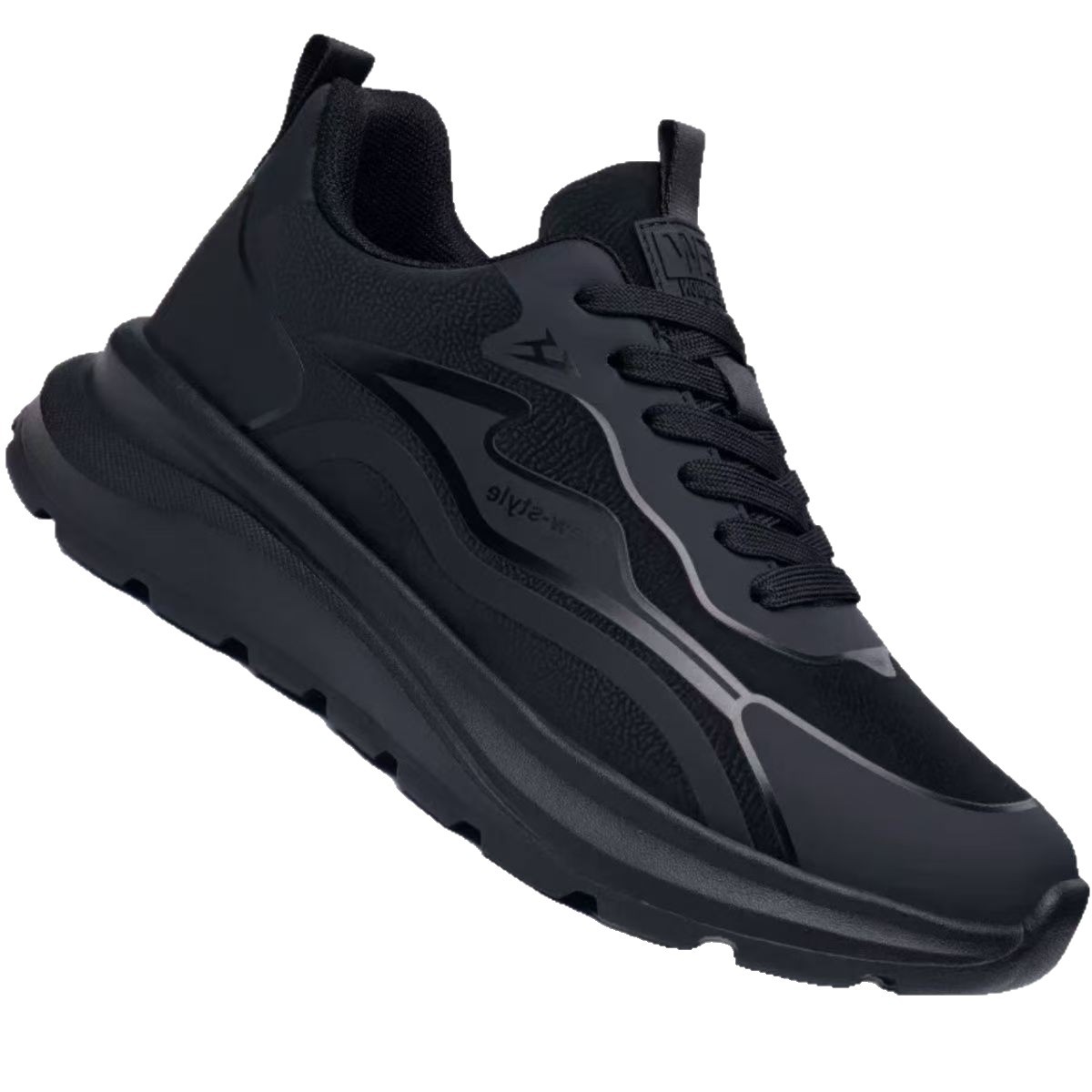 Zapatos para hombres 2026 otoño nuevos zapatos casuales de hombre con suela suave con lazos de combinación de zapatos deportivos ligeros para correr al aire libre image 6