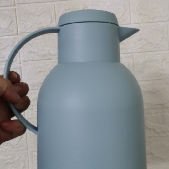 Olla térmica tipo de prensa hogar de gran capacidad al por mayor revestimiento de vidrio hervidor térmico botella de agua caliente estudiante dormitorio hervidor