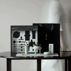 香道套裝禮盒爐瓶三事純銅香篆香勺香掃香壓陶瓷香爐茶道配件套組