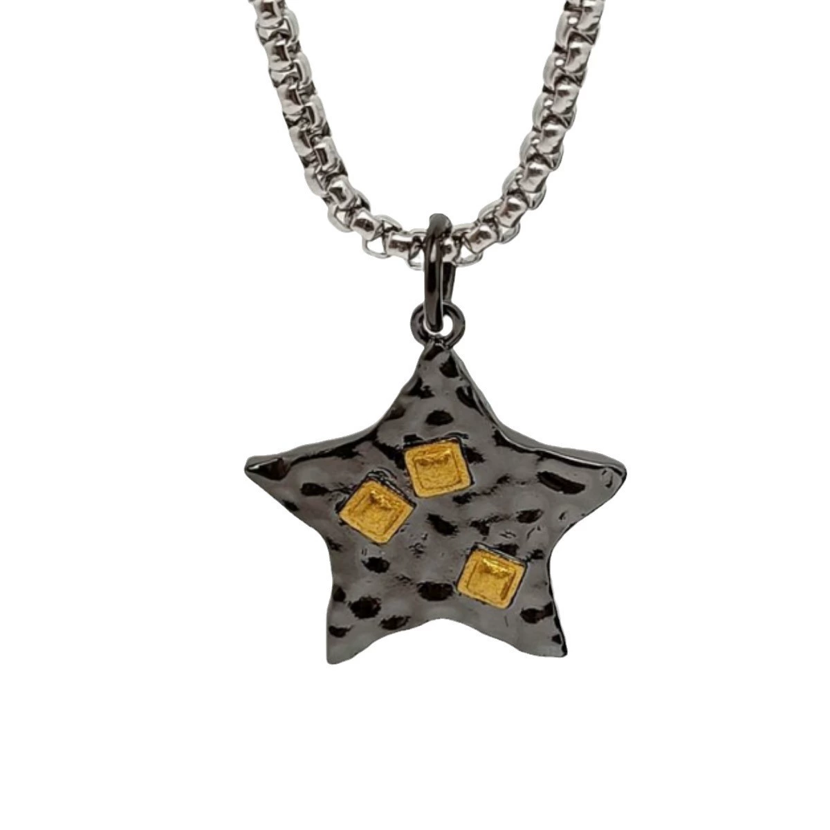 Брендовое ожерелье Seven彩? китайский текст: 七彩 Brand necklace for men and women, pendant hip-hop style, high-quality style