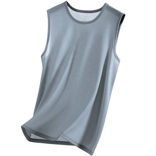 Men's Summer Outerwear Fitness Lining Cross-Country Training Jacket Loose Quick-Drying Cool-Feeling Sleeveless T-Shirt Thin Model