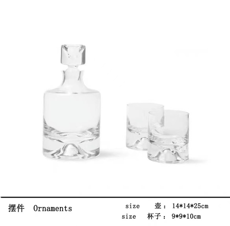 现代简约创意水晶玻璃酒具酒杯水壶套装桌面茶几餐桌酒店样板间|undefined