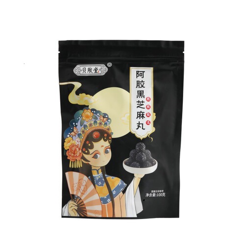 Donkey hide gelatin black sesame balls 100g sesame balls big grain sesame health balls small balls tonic black sesame balls