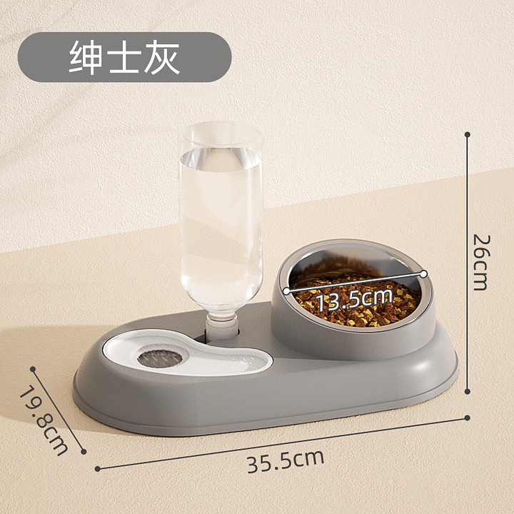 Tazón de gato tazón de fuente de perro tazón de comida tazón de agua potable automático tazón de comida para gatos tazón de arroz antidetonante suministros para mascotas