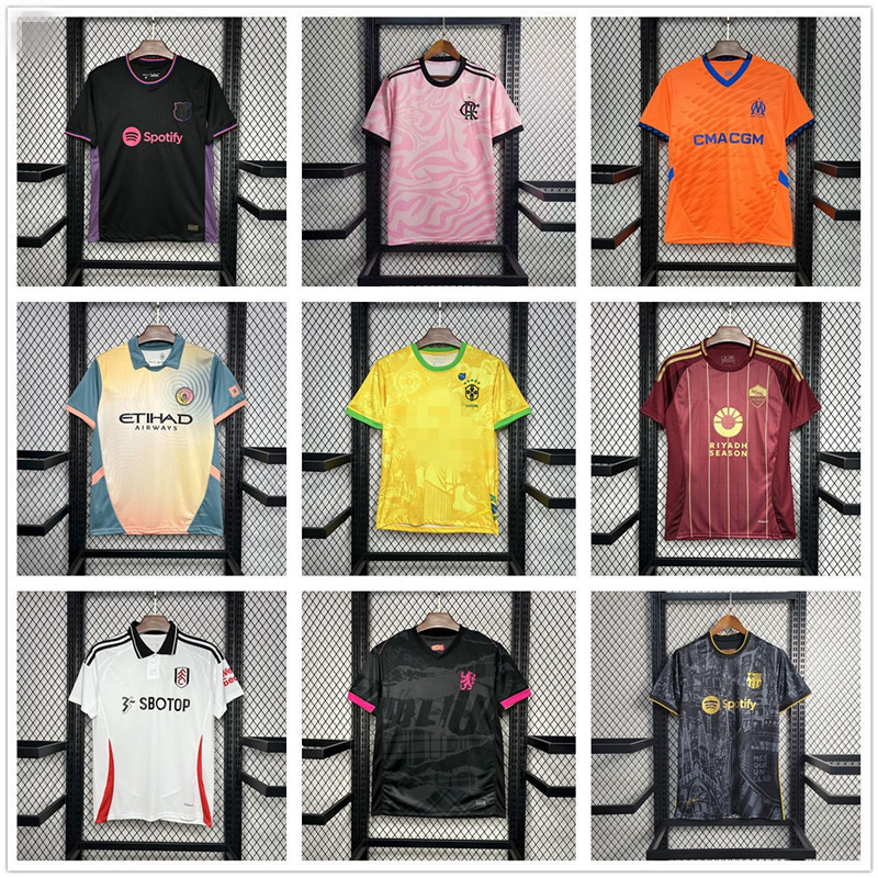 2425 Season New Thai Version Jersey Barcelona Arsenal Celtic Zira Olympiacos Fan Version with All Three Badges 2425 Season New Thai Version Jersey Barcelona Arsenal Celtic Zira Olympiacos Fan Version with All Three Badges
