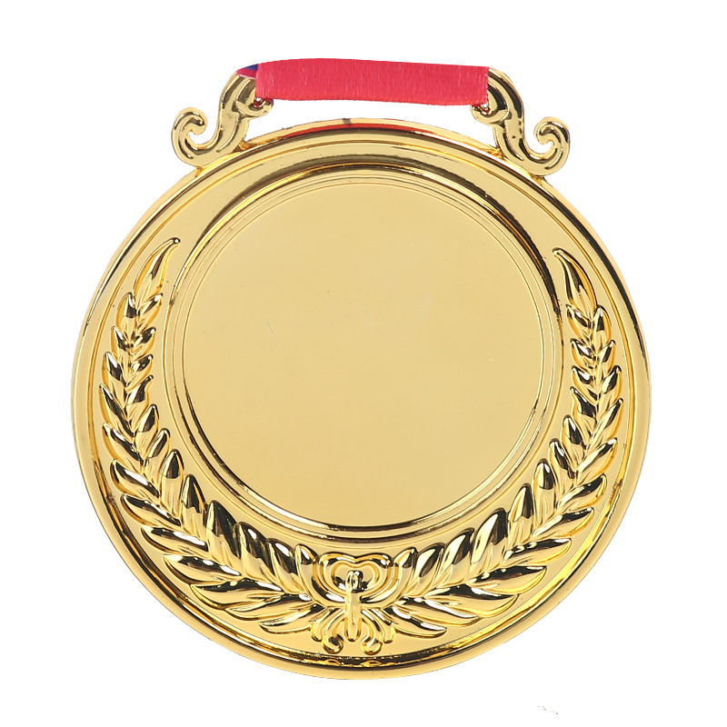 Medalla de metal universal logotipo personalizado maratón eventos de competición listados botones de flores oro plata bronce al por mayor