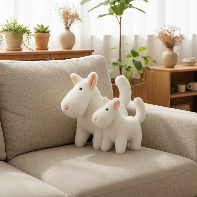 Caricatura suave pony muñeca juguetes de peluche pony caballo blanco zodiacal caballo año muñeca acompañado niño muñeca de tela apaciguadora