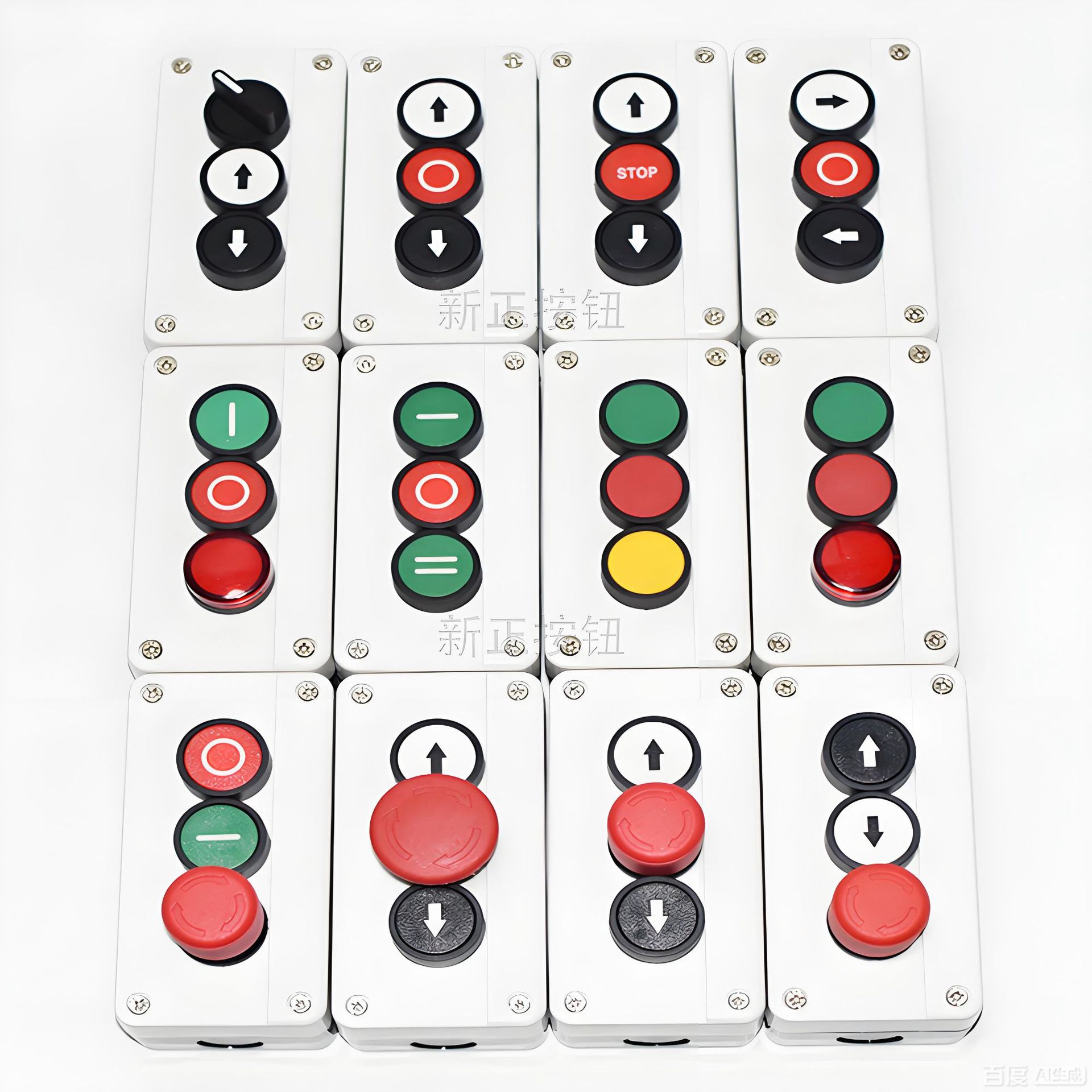 防水按钮盒1孔2孔3孔4孔XB2.XAL-B324控制盒按钮开关ZB2XAL-B334