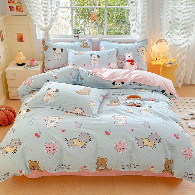 Funda de edredón gruesa de algodón puro pieza individual 100% algodón 150x200X230 funda de edredón cama individual dormitorio de estudiantes de invierno niñas