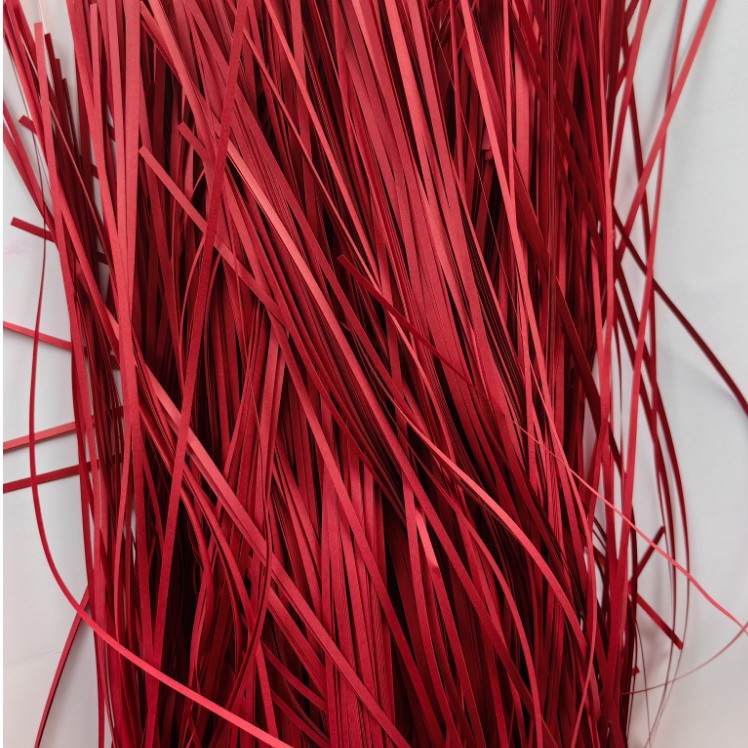 스트레이트 실크 다크 레드