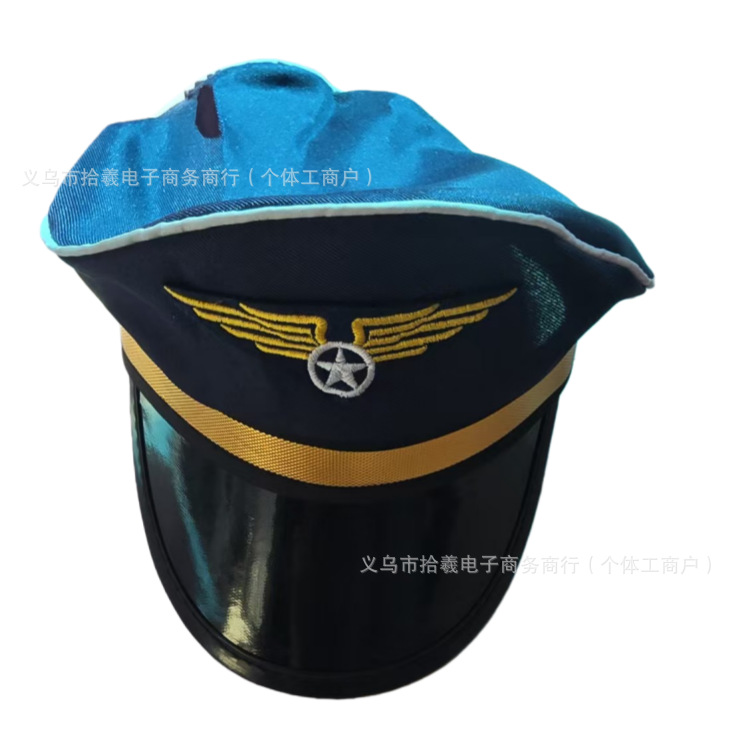 Gorro de Capitán de Piloto de Poliéster para Halloween y Disfraces image 9